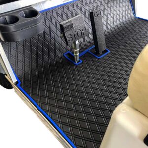 Xtreme Floor Mats for Club Car DS (82-13) / Villager (82-18) - Black/Blue - Image 3