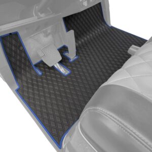 Xtreme Floor Mats for Yamaha UMAX Rally / Drive2 QuieTech EFI 2007-Up - Black/Blue - Image 4