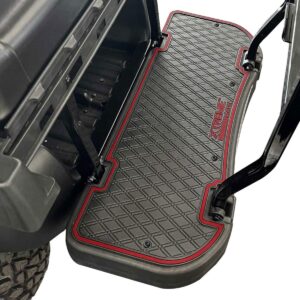 Xtreme Floor Mats for MadJax Genesis 250/300 Rear Seat Kits – Black/Cherry Red Metallic - Image 2