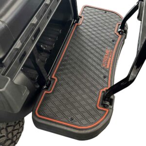 Xtreme Floor Mats for MadJax Genesis 250/300 Rear Seat Kits – Black/Vivid Orange Metallic - Image 1