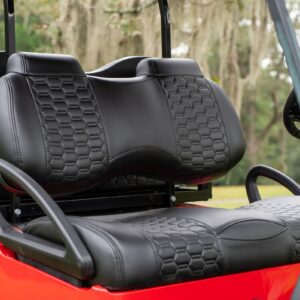 MadJax® Colorado Front and Rear Seat Cushion with G250 Frame Set for EZGO TXT/RXV/S4/L4 & MadJax XSeries Storm – Black - Image 6