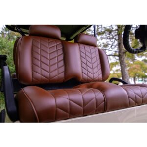 MadJax Aviator EZGO TXT/RXV & MadJax XSeries Coffee Front Seat Cushions - Image 5