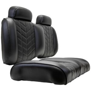 MadJax Aviator Club Car Precedent/Tempo Black Front Seat Cushions - Image 6