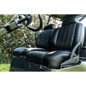 MadJax Aviator Yamaha Drive/Drive2 & ICON Black Front Seat Cushions with Thremaflex - Image 4