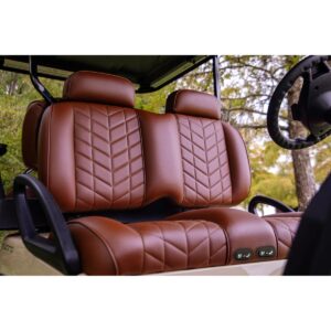 MadJax Aviator Yamaha Drive/Drive2 & ICON Coffee Front Seat Cushions with Thremaflex - Image 11