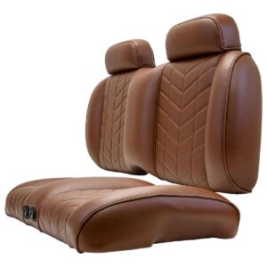 MadJax Aviator Yamaha Drive/Drive2 & ICON Coffee Front Seat Cushions with Thremaflex - Image 13