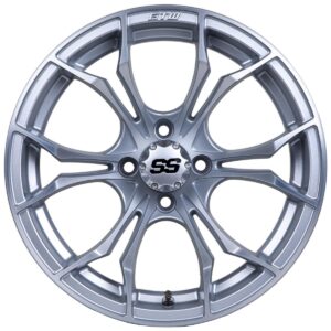 15" GTW Spyder Matte Silver with Machined Accents Wheel - Image 7