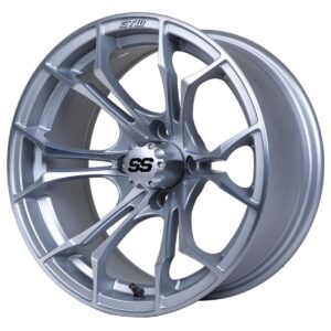 15" GTW Spyder Matte Silver with Machined Accents Wheel - Image 4