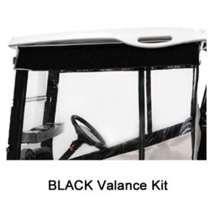 2007-16 Yamaha G29-Drive - Red Dot Chameleon Black 2-Passenger Valance - Image 1
