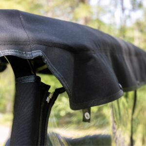 RedDot EZGO Liberty 4-Passenger Black 3-Sided Over-The-Top Enclosure - Image 7