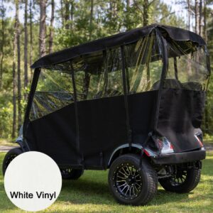 RedDot EZGO Liberty 4-Passenger White 3-Sided Over-The-Top Enclosure - Image 4