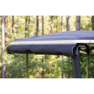 RedDot EZGO Express S4 Elite with 80” Non Modular Top Black 3-Sided Track Style Vinyl Enclosure (Years 2023-Up) - Image 11