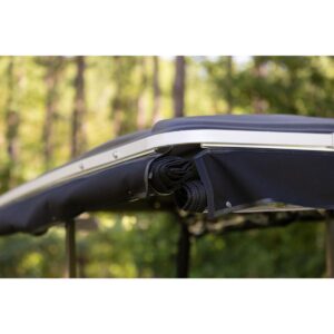 RedDot EZGO Express S4 Elite with 80” Non Modular Top White 3-Sided Track Style Vinyl Enclosure (Years 2023-Up) - Image 14