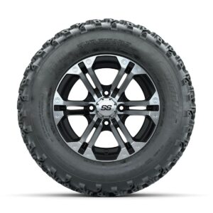 GTW Specter Machined/Black 12 in Wheels with 23x10.00-12 Rogue All Terrain Tires   Full Set - Image 2