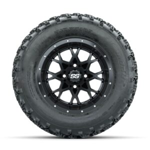 GTW Vortex Matte Black 12 in Wheels with 23x10.00-12 Rogue All Terrain Tires Full Set - Image 3