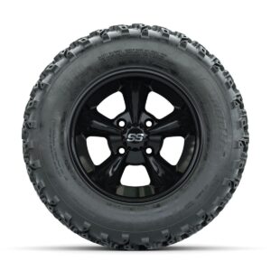 GTW Godfather Black 12 in Wheels with 23x10.00-12 Rogue All Terrain Tires   Full Set - Image 2