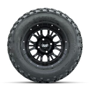 GTW Diesel Matte Black 12 in Wheels with 23x10.00-12 Rogue All Terrain Tires   Full Set - Image 3