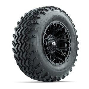 GTW Stellar Black 12 in Wheels with 23x10.00-12 Rogue All Terrain Tires   Full Set - Image 2