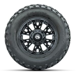 GTW Stellar Black 12 in Wheels with 23x10.00-12 Rogue All Terrain Tires   Full Set - Image 3