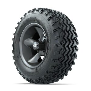 GTW Stellar Machined/Black 12 in Wheels with 23x10.00-12 Rogue All Terrain Tires   Full Set - Image 2