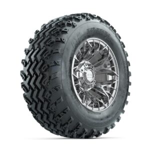 GTW Stellar Chrome 12 in Wheels with 23x10.00-12 Rogue All Terrain Tires   Full Set - Image 2