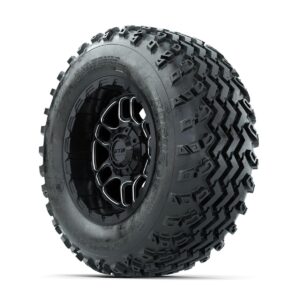 GTW Titan Machined/Black 12 in Wheels with 23x10.00-12 Rogue All Terrain Tires   Full Set - Image 3