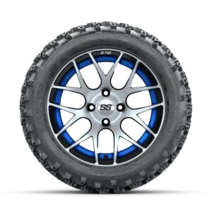 GTW Pursuit Blue 14 in Wheels with 23x10.00-14 Rogue All Terrain Tires Full Set - Image 2