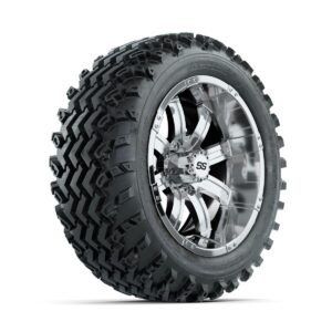 GTW Tempest Chrome 14 in Wheels with 23x10.00-14 Rogue All Terrain Tires Full Set - Image 2