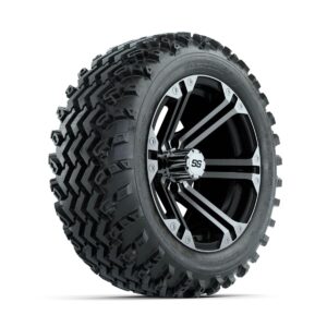 GTW Specter Machined/Black 14 in Wheels with 23x10.00-14 Rogue All Terrain Tires   Full Set - Image 3