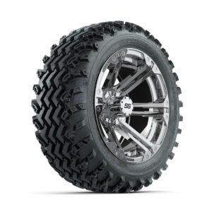 GTW Specter Chrome 14 in Wheels with 23x10.00-14 Rogue All Terrain Tires Full Set - Image 2