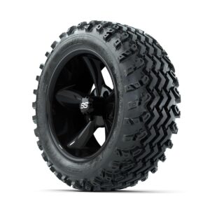 GTW Godfather Black 14 in Wheels with 23x10.00-14 Rogue All Terrain Tires   Full Set - Image 2