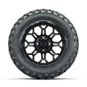 GTW Bravo Matte Black 14 in Wheels with 23x10.00-14 Rogue All Terrain Tires   Full Set - Image 3