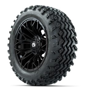 GTW Stellar Black 14 in Wheels with 23x10.00-14 Rogue All Terrain Tires   Full Set - Image 3
