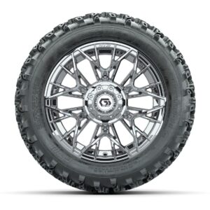 GTW Stellar Chrome 14 in Wheels with 23x10.00-14 Rogue All Terrain Tires   Full Set - Image 3