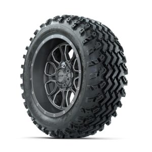 GTW Volt Gunmetal/Machined 14 in Wheels with 23x10.00-14 Rogue All Terrain Tires   Full Set - Image 2