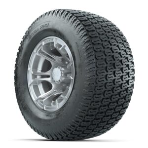 GTW Spyder Silver Brush 10 in Wheels with 20x10-10 Terra Pro S-Tread Traction Tires   Full Set - Image 2