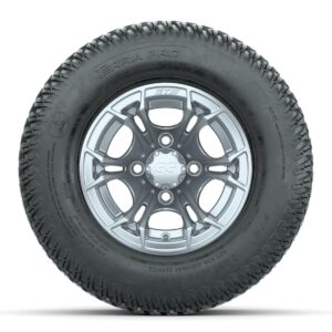 GTW Spyder Silver Brush 10 in Wheels with 20x10-10 Terra Pro S-Tread Traction Tires   Full Set - Image 3