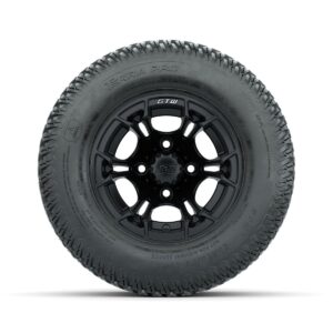 GTW Spyder Matte Black 10 in Wheels with 20x10-10 Terra Pro S-Tread Traction Tires   Full Set - Image 2