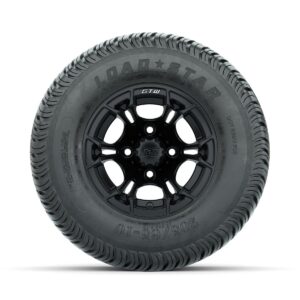 GTW Spyder Matte Black 10 in Wheels with 205/65-10 Kenda Load Star Street Tires   Full Set - Image 2