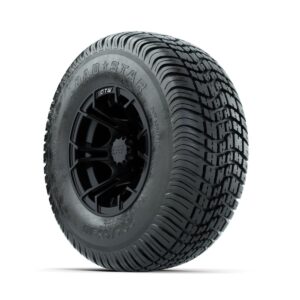 GTW Spyder Matte Black 10 in Wheels with 205/65-10 Kenda Load Star Street Tires   Full Set - Image 3
