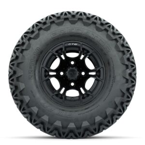 GTW Spyder Matte Black 10 in Wheels with 22x11-10 Predator All Terrain Tires   Full Set - Image 2