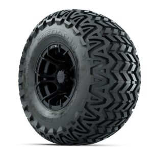 GTW Spyder Matte Black 10 in Wheels with 22x11-10 Predator All Terrain Tires   Full Set - Image 3