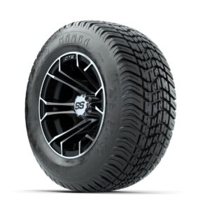 GTW Spyder Machined/Black 10 in Wheels with 205/50-10 Mamba Street Tires   Full Set - Image 3