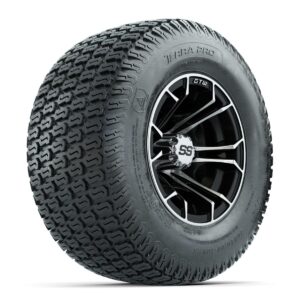 GTW Spyder Machined/Black 10 in Wheels with 20x10-10 Terra Pro S-Tread Traction Tires Full Set - Image 2