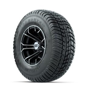 GTW Spyder Machined/Black 10 in Wheels with 205/65-10 Kenda Load Star Street Tires   Full Set - Image 3