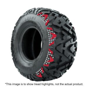 GTW Spyder Machined/Black 10 in Wheels with 20x10-10 Barrage Mud Tires   Full Set - Image 7