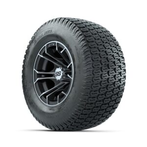 GTW Spyder Machined/Matte Grey 10 in Wheels with 20x10-10 Terra Pro S-Tread Traction Tires Full Set - Image 3