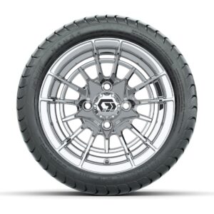 GTW® Boost Chrome 12 in Wheels with 215/35-12 Mamba Street Tires – Full Set - Image 3