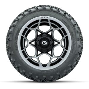 GTW® Nexus Gloss Black 12 in Wheels with 22x11.00-12 Rogue All-Terrain Tires – Full Set - Image 3