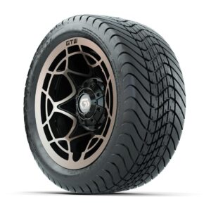 GTW® Nexus Gloss Black/Satin Bronze 12 in Wheels with 215/35-12 Mamba Street Tires – Full Set - Image 2